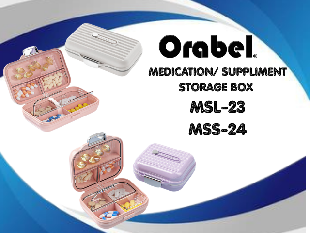 Orabel Medication/ Suppliment Storage box MSL-23 , MSS-24