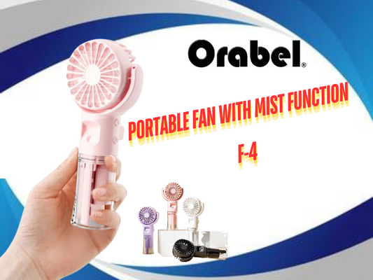 Orabel Portable Fan with Mist Function F-4