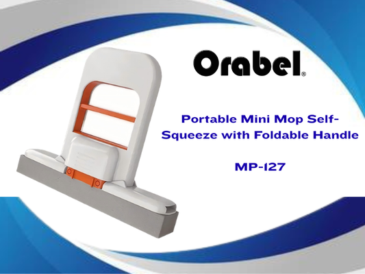 Orabel Portable Mini Mop Self-Squeeze with Foldable Handle  MP-127