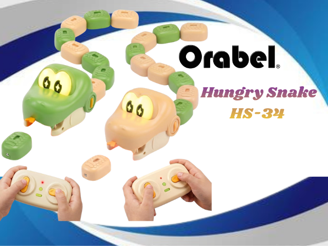 Orabel Hungry Snake Childrens toy set of 2 (HS-34)