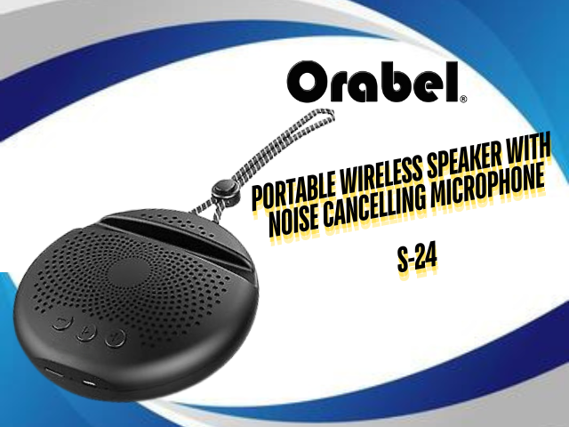 Orabbel Portable Wireless speaker with Noise Cancelling Microphone Orabel S24 ...