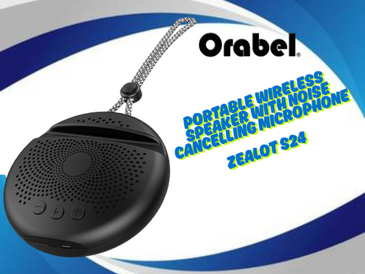 Portable Wireless speaker with Noise Cancelling Microphone Zealot s24