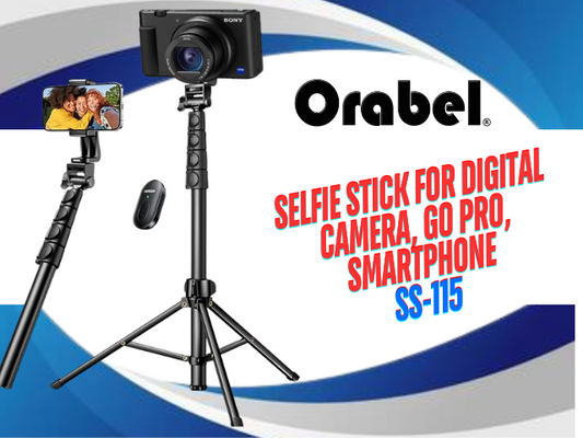 Orabel Selfie stick for Digital Camera , Go pro and Smartphone  SS-115