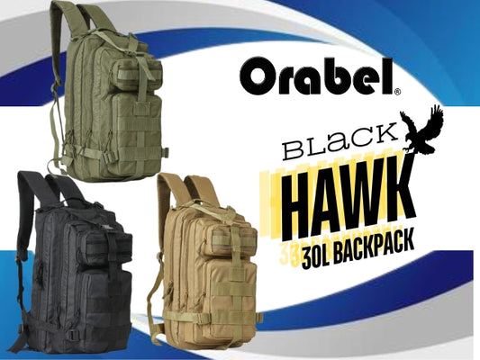 ORABEL BLACK HAWK 30L BACKPACK ORB-1804