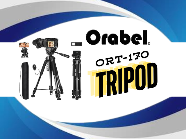 ORABEL CAMERA TRIPOD WITH ADJUSTABLE HEIGHT ORT-170